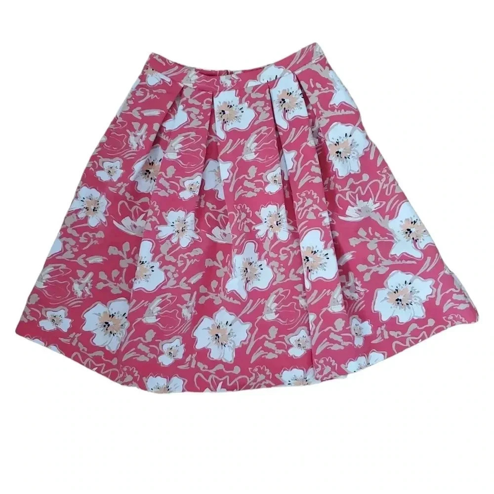 Karl Lagerfeld Pleated Pink Skirt Size L